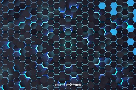 Blue honeycomb background | Free Vector