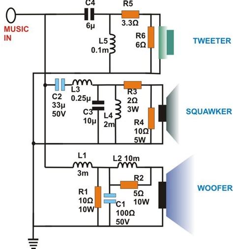 Speaker Crossover Wiring Diagram - Ecoens