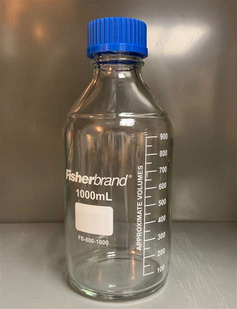 Glass, Media Bottle with Cap, 1000ml | KLM Bio Scientific