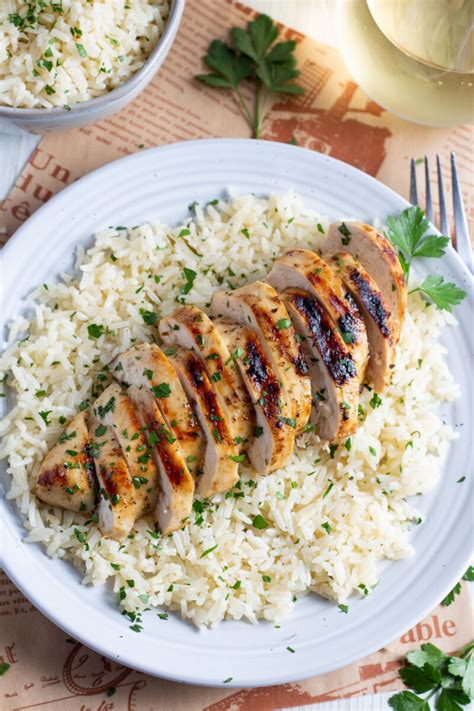 Grilled Chicken And Rice - Easy Healthy Recipes