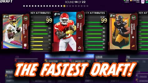 Only drafting the *FASTEST* Players! -Madden 21 MUT Draft - YouTube