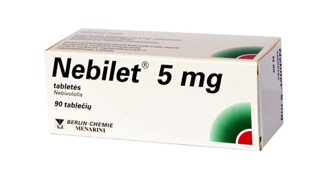 Nebilet 5mg tabletės N90 | Internetinėje “MANO vaistinėje”