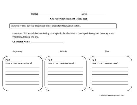 Character Analysis Worksheets | Single Character Development Character Analysis Wo… | Character ...