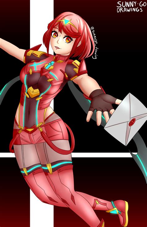 Pyra for Smash by sunnygodraws on DeviantArt