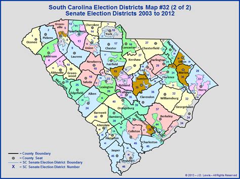 South Carolina House Districts Map