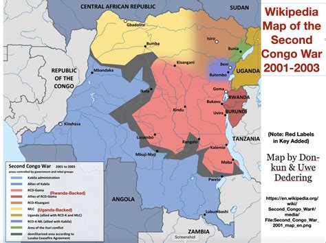 Second Congo War map - GeoCurrents