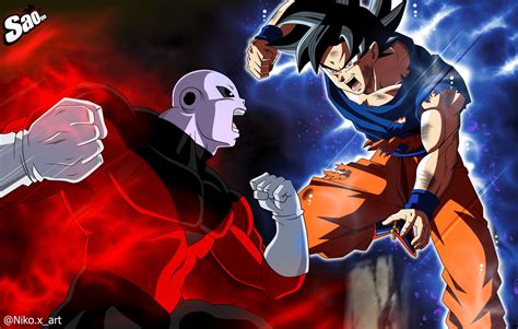 Ultra Instinct Goku Vs Jiren Wallpaper - Santinime