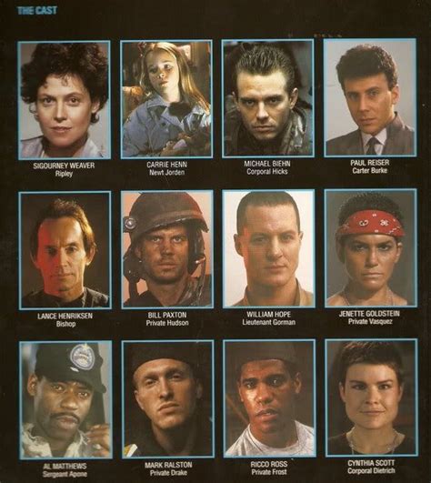 Aliens cast | Aliens movie, Aliens 1986, Alien photos