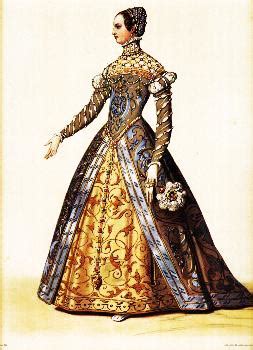 Catherine de Medici wearing a dress with French sleeves | Grand Ladies | gogm