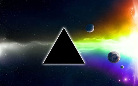 Dark Side Of The Moon, triangle, prism, pink floyd, HD wallpaper | Peakpx