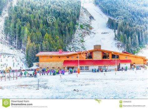 Bansko Ski Resort Panorama, Ski Slopes, Bulgaria Stock Photo - Image of ...