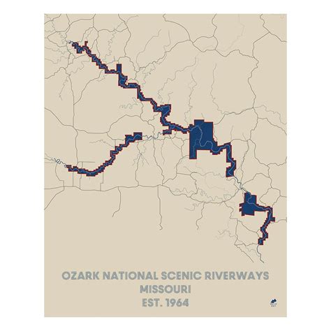 Ozark National Scenic Riverways Map | Yellowstone map, Ozark, National parks map