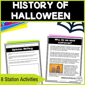 History of Halloween Station Activities for Middle School | TPT