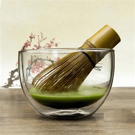 Japanese Matcha Tea Set Heat resistant Glass Matcha Green Tea Bowl Matcha Ceremony Chawan Cup ...