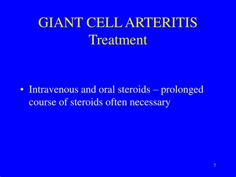 PPT - GIANT CELL ARTERITIS (Temporal or Cranial Arteritis) PowerPoint ...