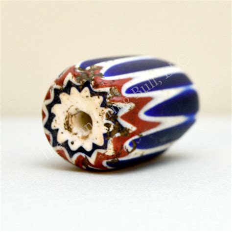 Chevron Bead 1.25 inch x 0.75 inch 3 - The Wandering Bull, LLC