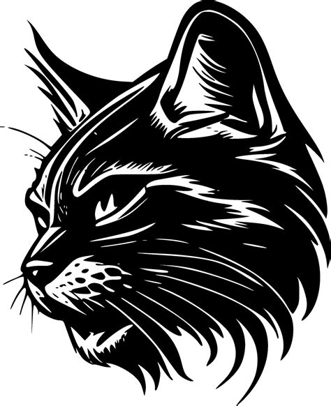 Wildcat, Minimalist and Simple Silhouette - Vector illustration ...