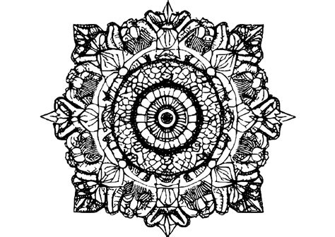 Mandala Coloring Page · Creative Fabrica