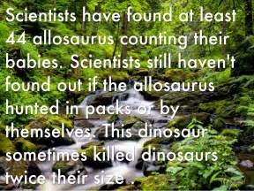 Allosaurus Facts by Emily Jones