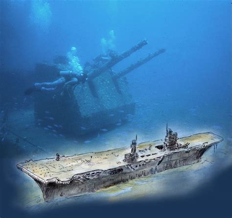 Shipwreck of the USS Saratoga (CV-3) in Bikini Atoll | Argunners Magazine