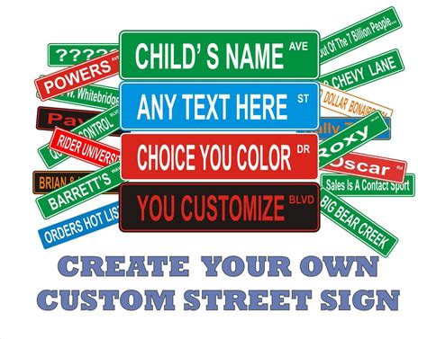 Personalized Street Sign Custom Street Sign Man Cave Sign | Etsy | Custom street signs ...