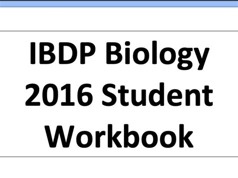 IBDP biology 2016 topic 5.4 cladistics workbook | Teaching Resources - Worksheets Library