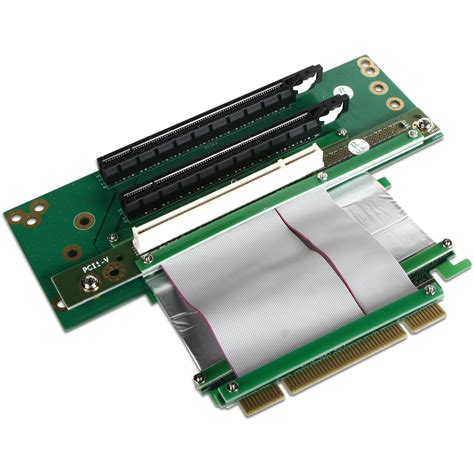 iStarUSA Two PCIe x16 and One PCI Riser Card DD-643661 B&H Photo