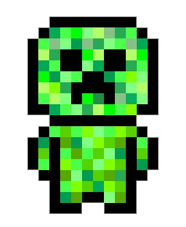 Pixel creeper Bujo, Minecraft Pixel Art, Minecraft Ideas, Creepers, Hama Beads, Beading Patterns ...