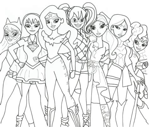 Dibujos de DC Super Hero Girls para colorear e imprimir gratis