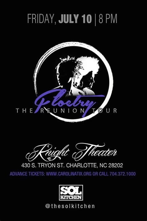 Floetry: The Reunion Tour at Knight Theater | The reunion, Reunion, Concert tickets