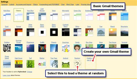 Gmail Themes - customize your Gmail account