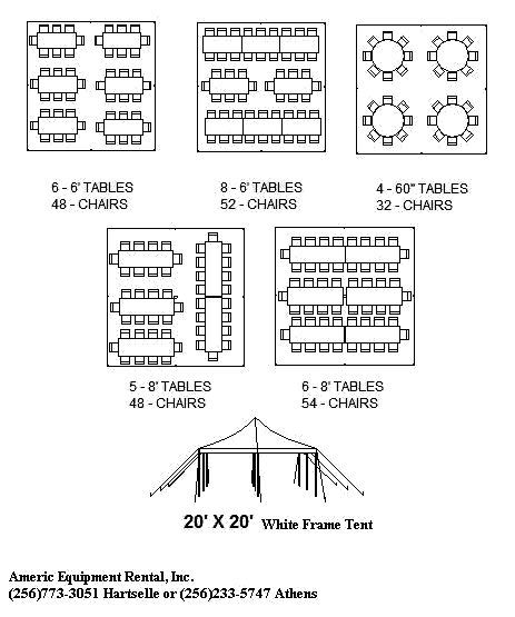 Click a tent size below to view and print suggested seating charts | Wedding tent layout ...