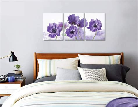 Purple Flower Canvas Wall Art