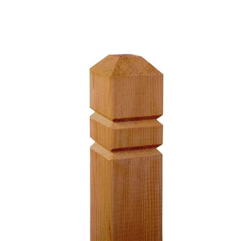 4 in. x 4 in. x 8-1/2 ft. Pressure-Treated Round Wood Fence Post ...