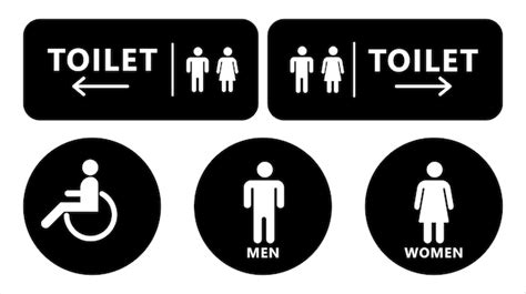 Premium Vector | Toilet sign design. vector illustration.