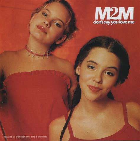 M2M - Don't Say You Love Me (1999, CD) | Discogs