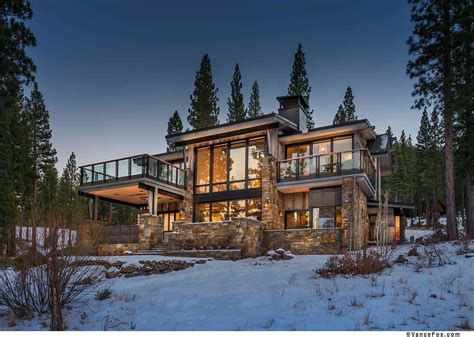 Brilliantly designed mountain modern cabin in California's High Sierra | Modern mountain home ...