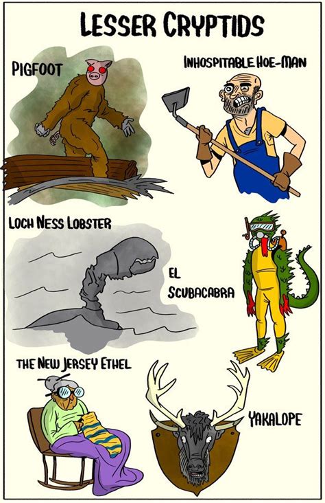 The Lesser Cryptids | Mythological creatures, Myths & monsters ...