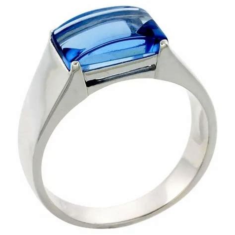 AquaGold916 CZ Stone Silver Gents Ring - Single Stone at Rs 31 in Mandsaur