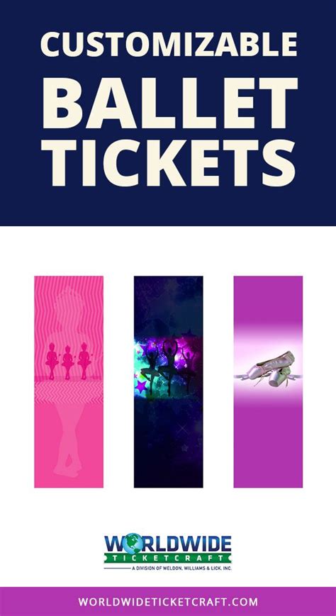 These ballet tickets are completely customizable and perfect for recitals, shows, and ...