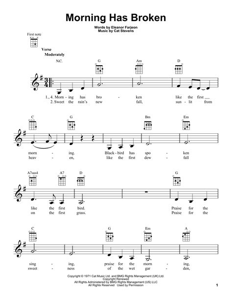 Morning Has Broken | Sheet Music Direct