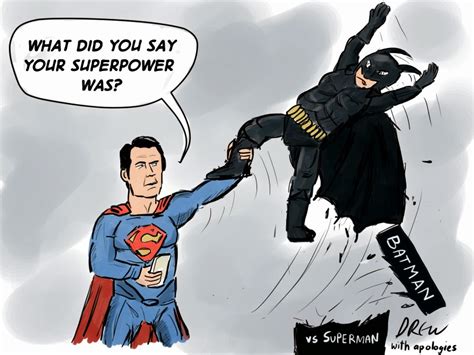 Cartoons I Drew: Batman vs Superman