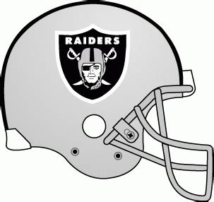 Los Angeles Raiders - Helmet - National Football League (NFL) - Chris ...