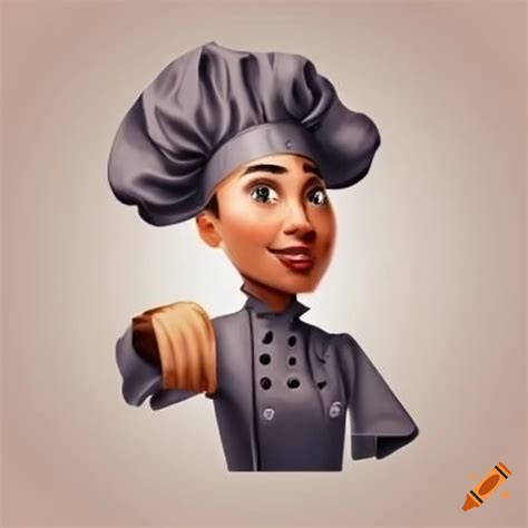 Chefsmart logo design with graduate capping hat and chef's hat on Craiyon