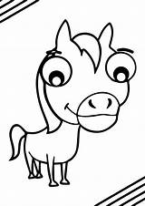 Cartoon Horse Coloring Page  Wecoloringpagecom sketch template
