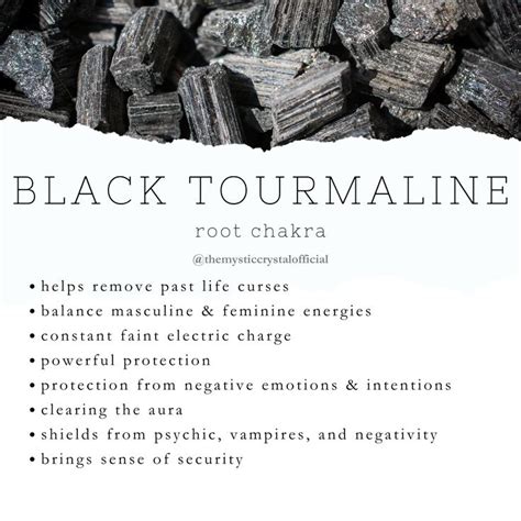 Black Tourmaline | Tourmaline meaning, Black tourmaline, Crystal healing stones