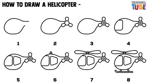 Draw Helicopter Step By Step at Drawing Tutorials