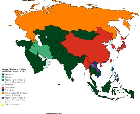 Abrahamic Religions Map