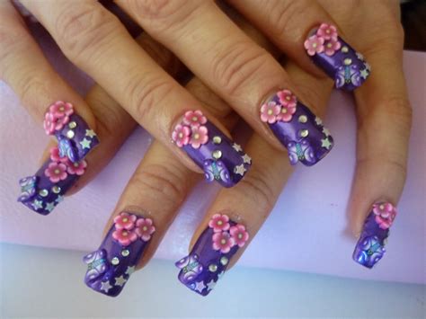 One Hundred Styles: Butterfly 3d Nail Art Design