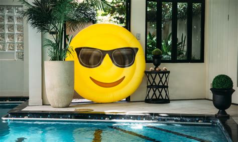 Container Door Ltd | Emoji Smiley Face Pool Float